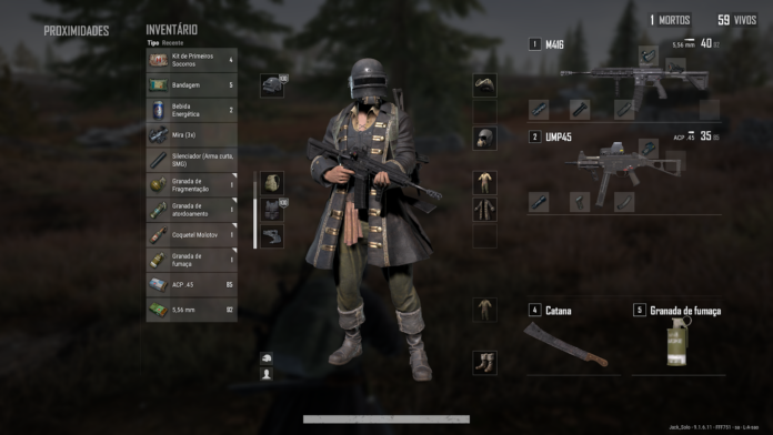 PUBG - Versatilidade