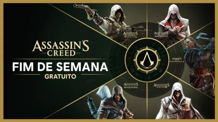 Jogos da franquia Assassin’s Creed poderão ser jogados gratuitamente durante cinco dias em diversas plataformas