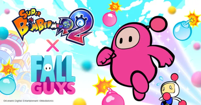 FALL GUYS estão de volta para mais uma AÇÃO EXPLOSIVA EM SUPER BOMBERMAN R 2