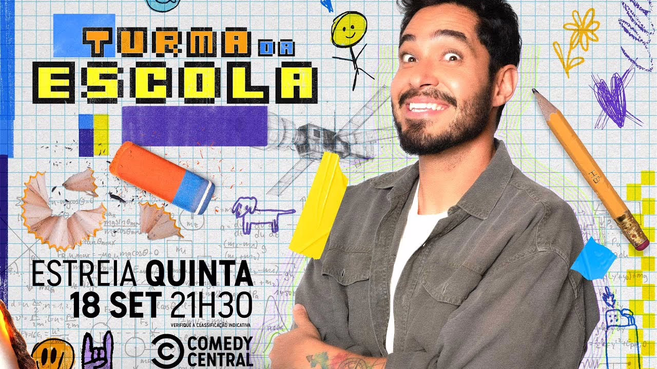 Turma da Escola | Comedy Central anuncia novo programa de humor apresentado por Diogo Almeida